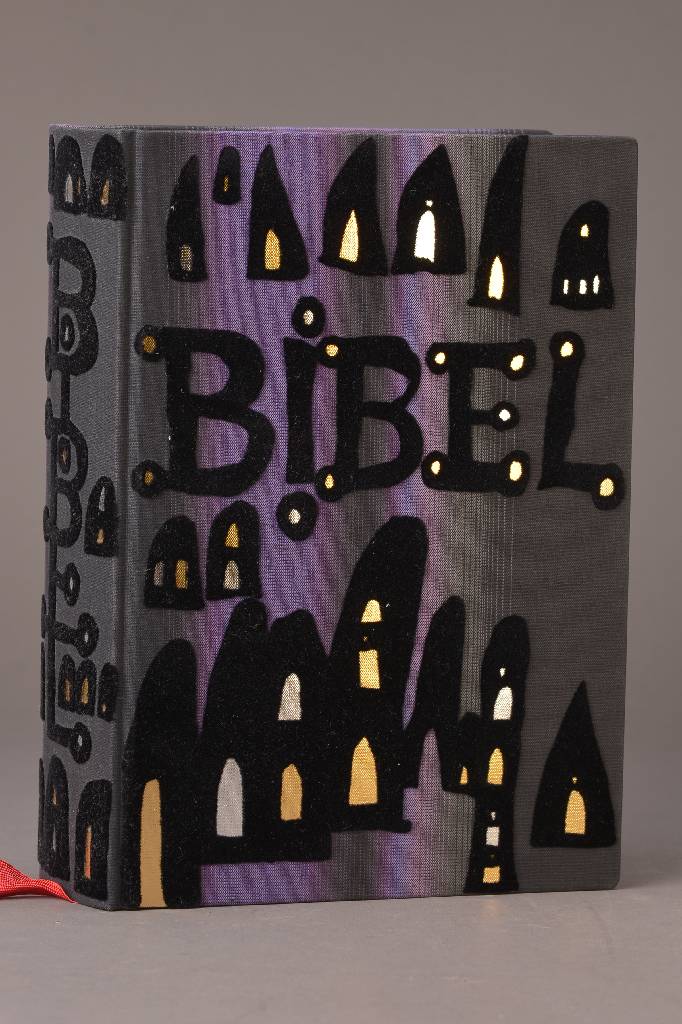 Die Bibel, Illustriert von Friedensreich Hundertwasser, Pattloch Verlag, 1995, Einband und Schuber auch von Hundertwasser gestaltet, neuwertiger ...