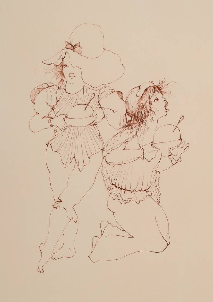 Leonor Fini, 1907-1996, zwei Radierungen, beide handsigniert und num. 240/275, je ca. 29.5x20.5cm, unter Glas, Rahmen