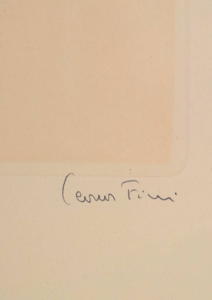 Detail a: Leonor Fini, 1907-1996, zwei Radierungen, beide handsigniert und num. 240/275, je ca. 29.5x20.5cm, unter Glas, Rahmen
