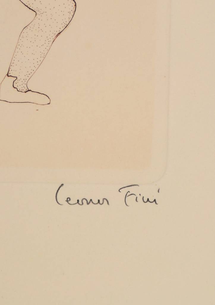 Detail d: Leonor Fini, 1907-1996, zwei Radierungen, beide handsigniert und num. 240/275, je ca. 29.5x20.5cm, unter Glas, Rahmen