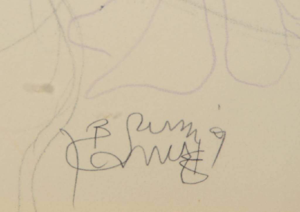 Detail a: Bruno Bruni, geb. 1935 Gradara, Farblithographie, signiert und nummeriert 101/150, PP, ca. 75.5x56 cm, unter Glas gerahmt