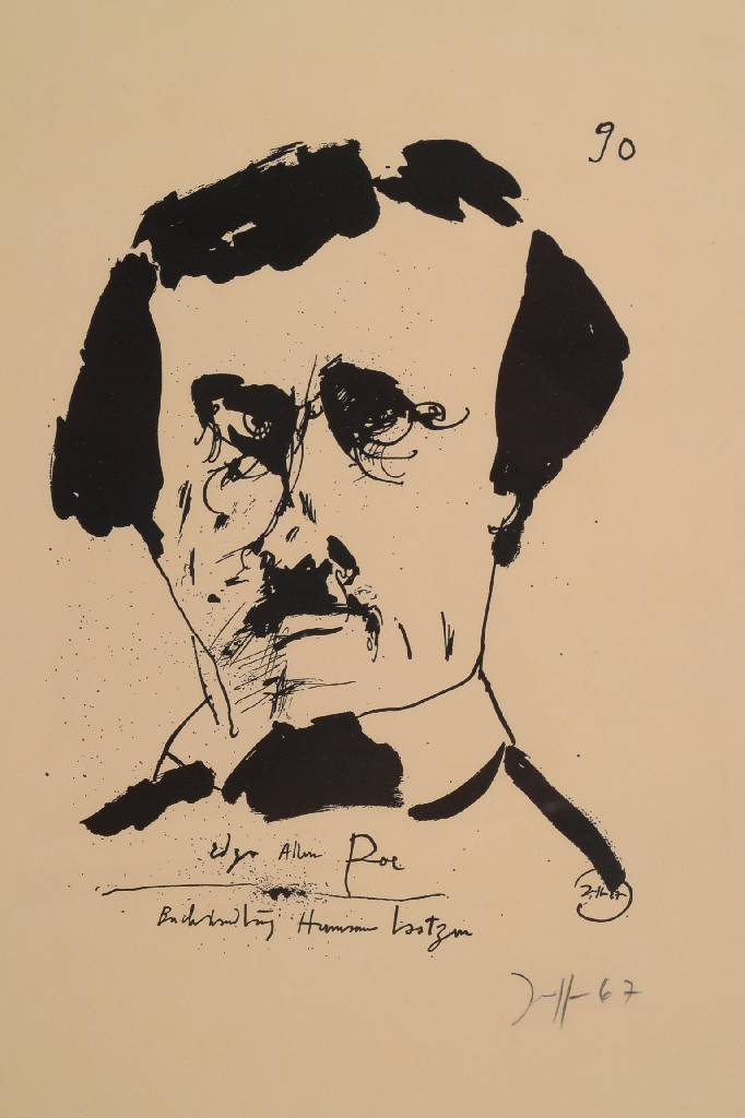 Detail c: Horst Janssen, 1929-1995, Konvolut aus vier Lithographien, je signiert und datiert 66 bzw. 67, Blattgr. ca. 35x28 cm, je unter Glas gerahmt, teilw. ...