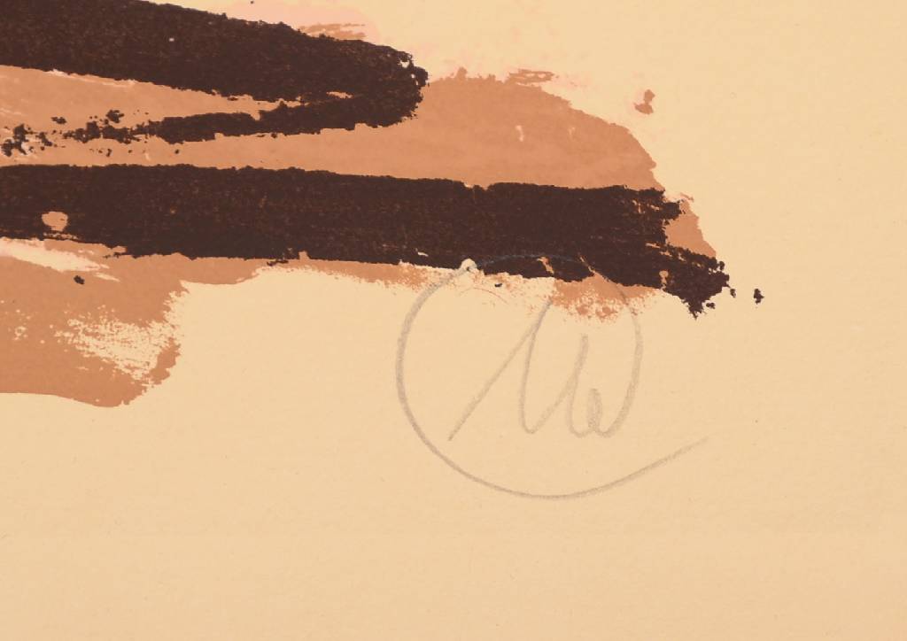 Detail a: Markus Lüpertz, geb. 1941, Tiger, Farbserigraphie mit Verlaufstechnik, Pochoir, signiert und nummeriert e.a., Auflage 30 Stück zzgl. einiger e.a. ...