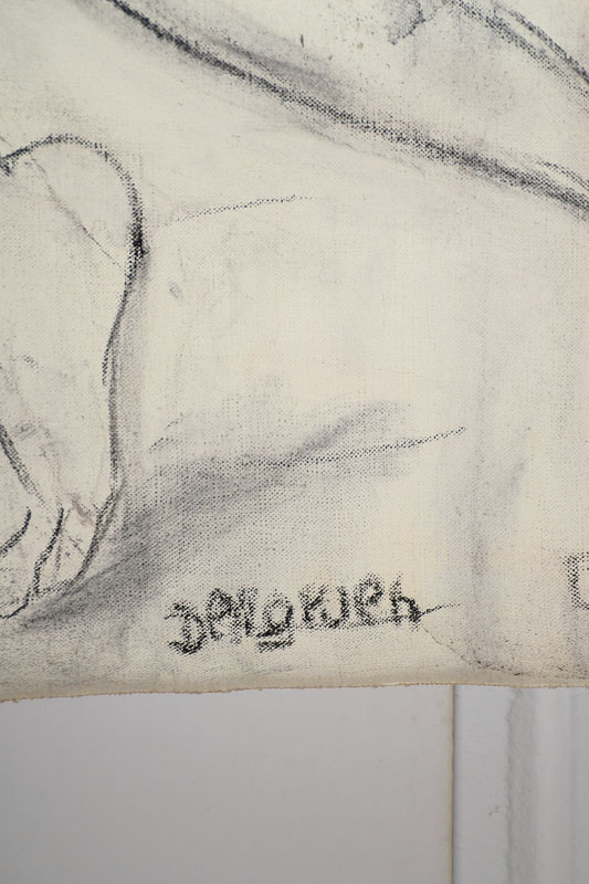 Detail a: Franziskus Dellgruen, 1901-1984, Meisterschüler von Robert Sterl und Max Slevogt, hier: Pastellkreide/Lwd, signiert, Nachlaßstempel auf der ...