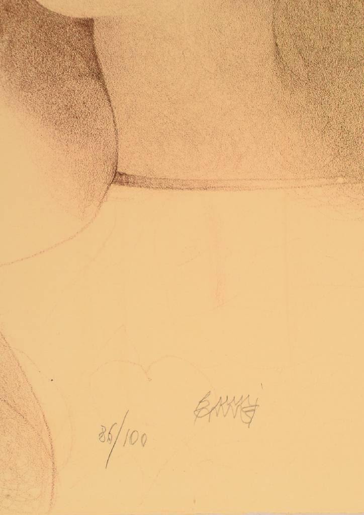 Detail a: Bruno Bruni, geb. 1935 Gradara, Lithographie, signiert und nummeriert 86/100, ca. 79x59 cm