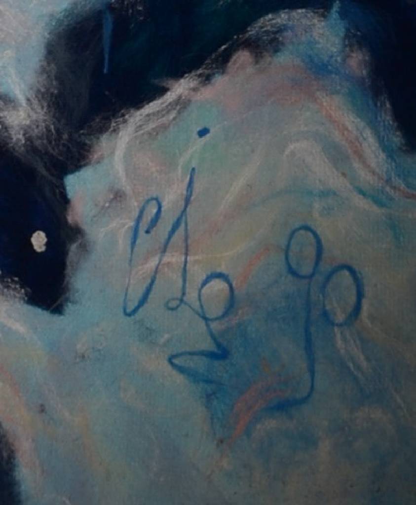 Detail a: Paul Stasek, geb. 1957 Prag, lebt und arbeitet seit 1990 in Brühl und Prag, hier: Tapisserie, Filz, signiert und datiert 90, ca.176x133 cm