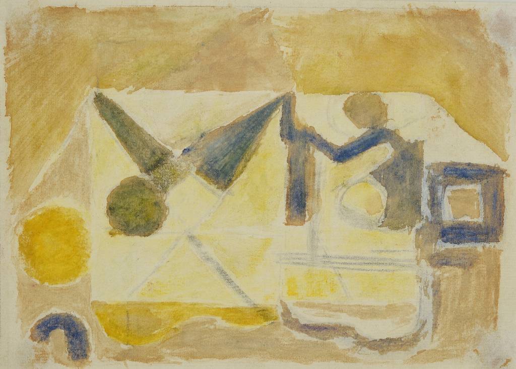 Ida Kerkovius, 1879-1970, Aquarell auf festem Zeichenkarton, verso signiert, datiert, betitelt und gewidmet, aus dem Jahre 1967, die Arbeit wird in ...