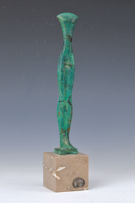 Laszo Taubert, geb. 1966, Bronzeskulptur auf Sockel, signiert mit Fingerabdruck, aus dem Jahre 1994, H. ca. 25 cm, mit Sockel ca. 33,5 cm