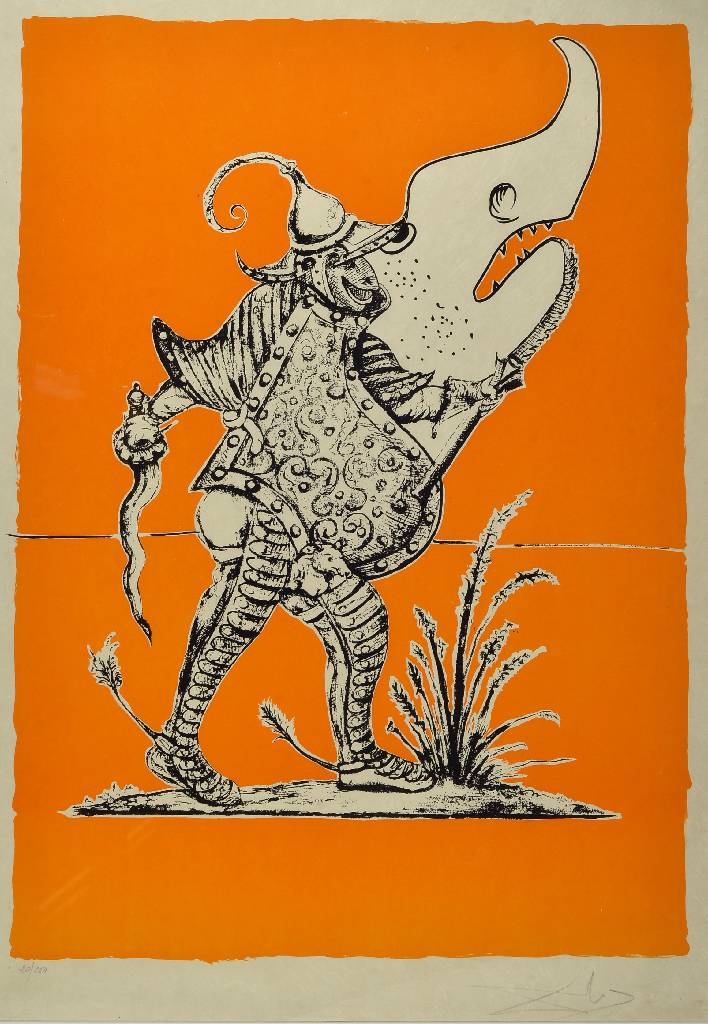 Salvador Dali, 1904-1989, Farblithografie auf Japanpapier, aus der Suite "Les Songes Drolatique de Pantagruel", aus dem Jahre 1973, ...