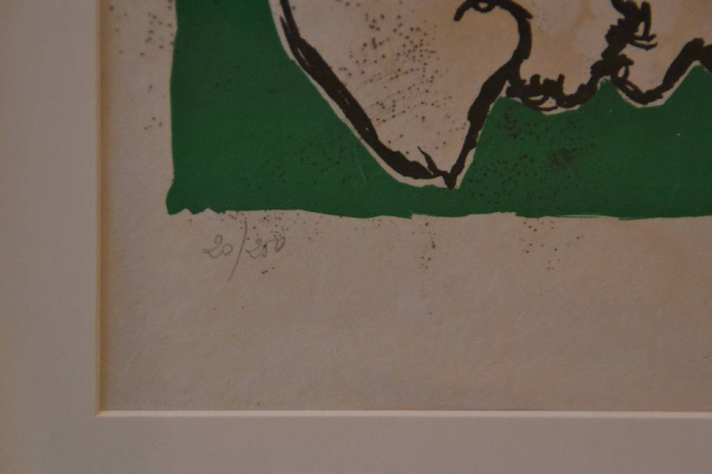 Detail b: Salvador Dali, 1904-1989, Farblithografie auf Japanpapier, aus der Suite "Les Songes Drolatique de Pantagruel", aus dem Jahre ...