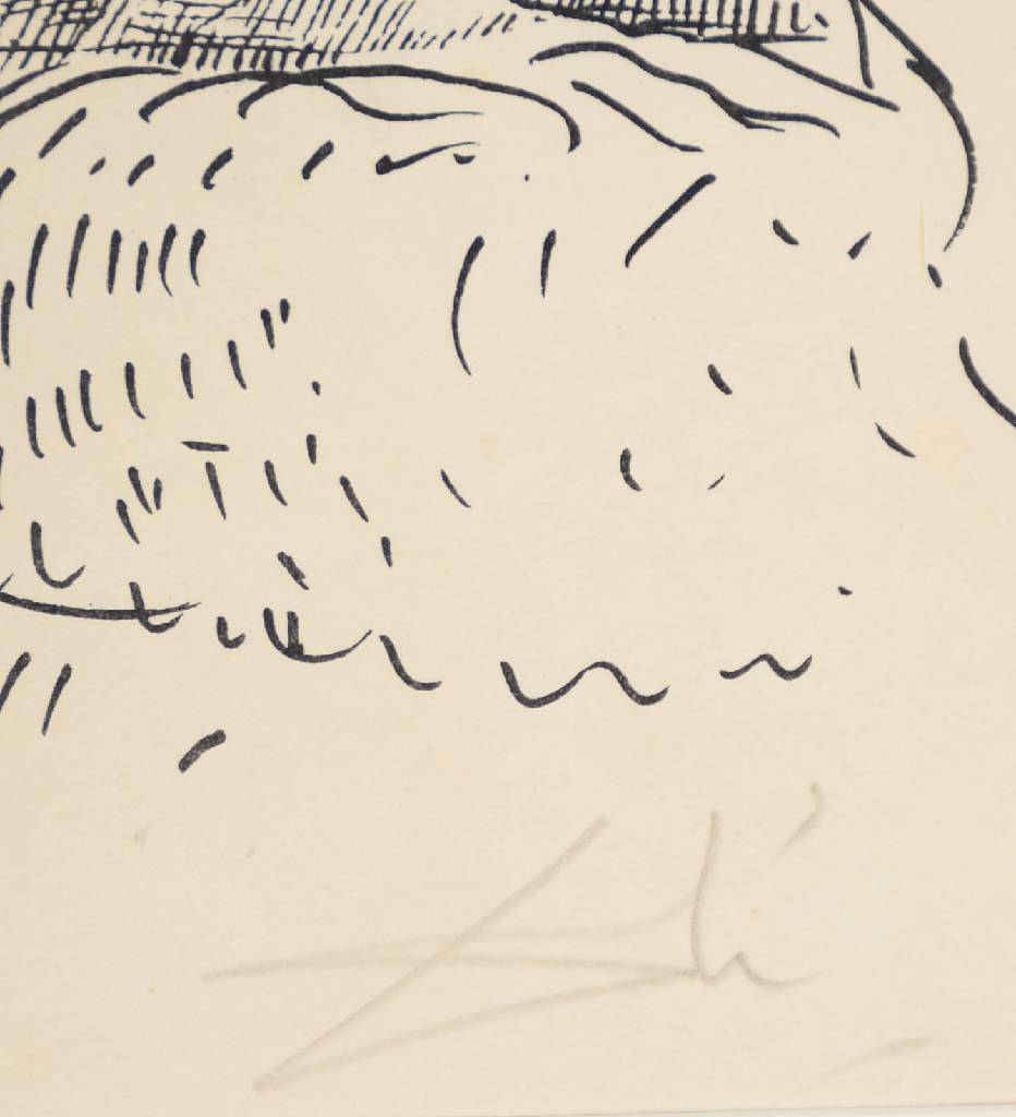 Detail a: Salvador Dali, 1904-1989, Farblithografie auf Japanpapier, aus der Suite "Les Songes Drolatique de Pantagruel", aus dem Jahre 1973, ...