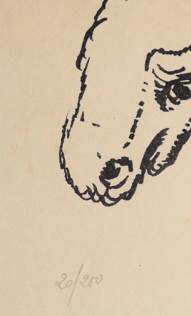 Detail b: Salvador Dali, 1904-1989, Farblithografie auf Japanpapier, aus der Suite "Les Songes Drolatique de Pantagruel", aus dem Jahre 1973, ...