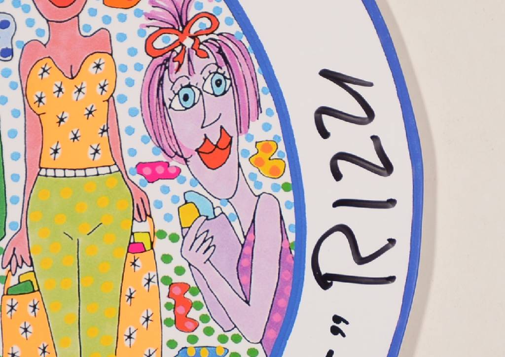 Detail a: James Rizzi, 1950-2011, Malpalette, "The Art Of Shopping at Maasmechelen Village", auf Palette gedruckt, verso num. 262/500, handsigniert, ...