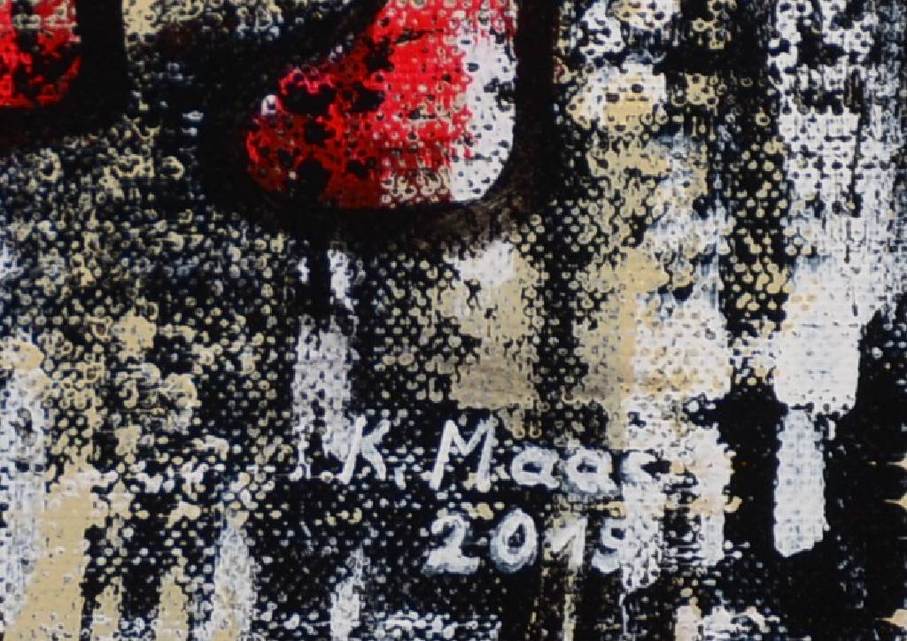 Detail a: Karin Maas, geb. 1952, Ausstellung im In- und Ausland, Eintrag im Art3 150 Europäische Künstler-Katalog, von Fachjuroren für den Kitz Art Award ...