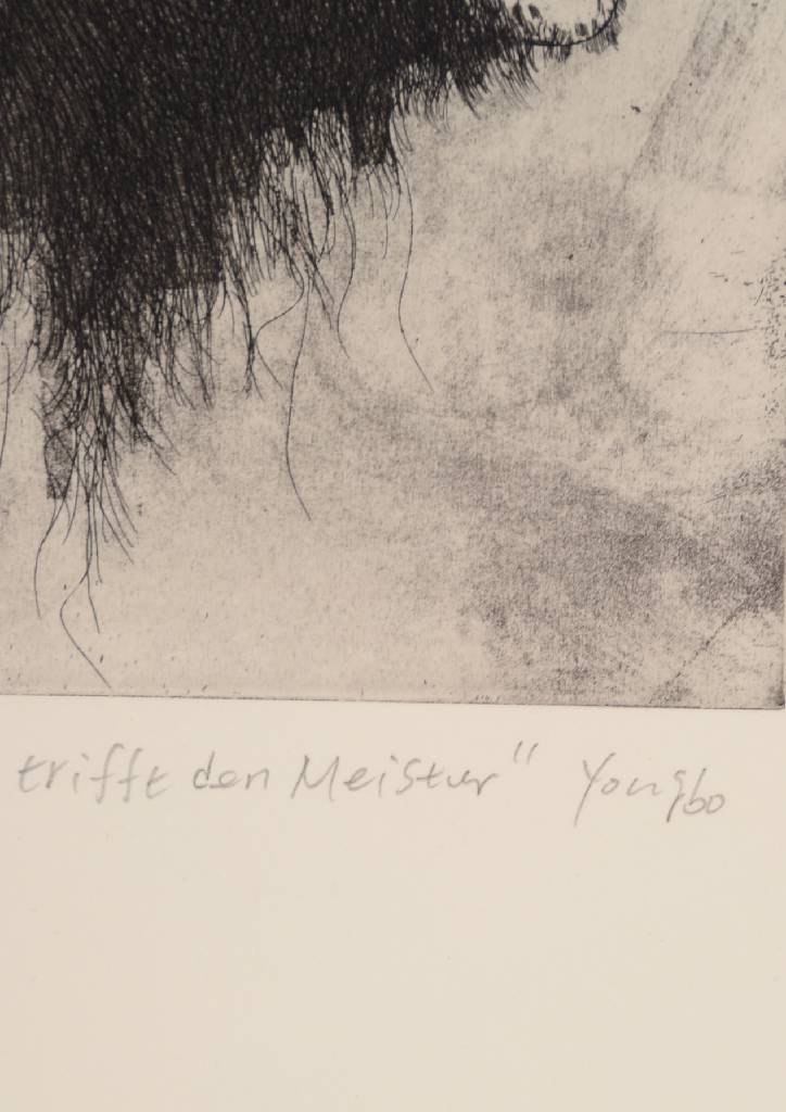 Detail d: Zhao Yongbo, geb. 1964 Hailong, zwei Radierungen, Akupunktur, 33/88, handsigniert, betitelt und dat. 07, Motiv: 42 x 44.5 cm, Blattmaß: ca. 79 x 60 ...