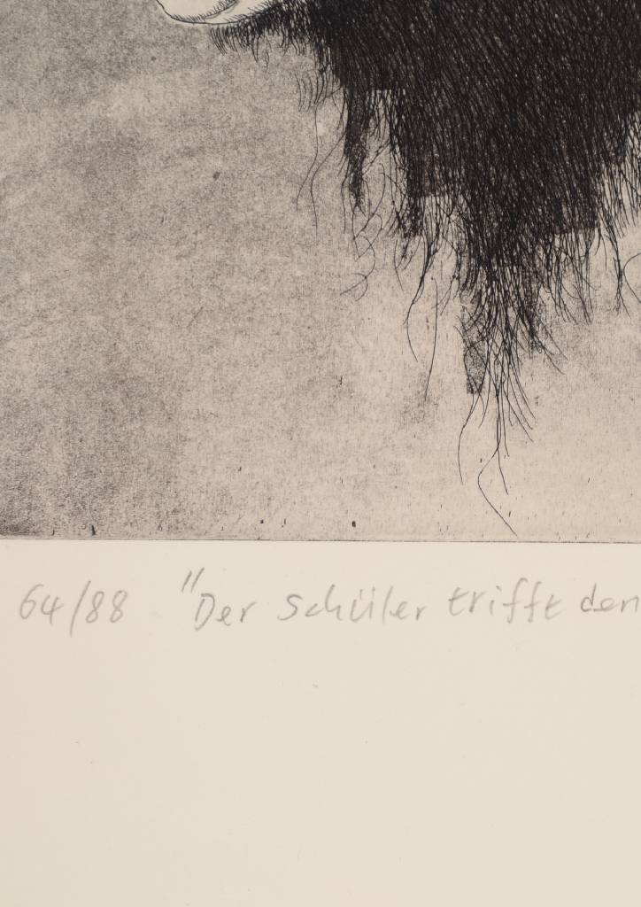 Detail e: Zhao Yongbo, geb. 1964 Hailong, zwei Radierungen, Akupunktur, 33/88, handsigniert, betitelt und dat. 07, Motiv: 42 x 44.5 cm, Blattmaß: ca. 79 x 60 ...