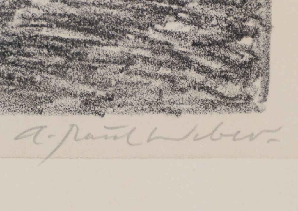 Detail a: A.Paul Weber, 1883-1980, Lithographie, "Alles unter einem Hut", handsigniert, num. 131/185, ca. 34.5 x 37.5cm unter Glas, Rahmen