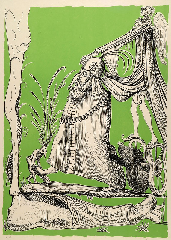 Salvador Dali, 1904-1989, Farblithografie auf Japanpapier, von 1973, signiert und nummeriert EA, WVZ Michler/Löpsinger 1422, ca. 76 x 56 cm ...