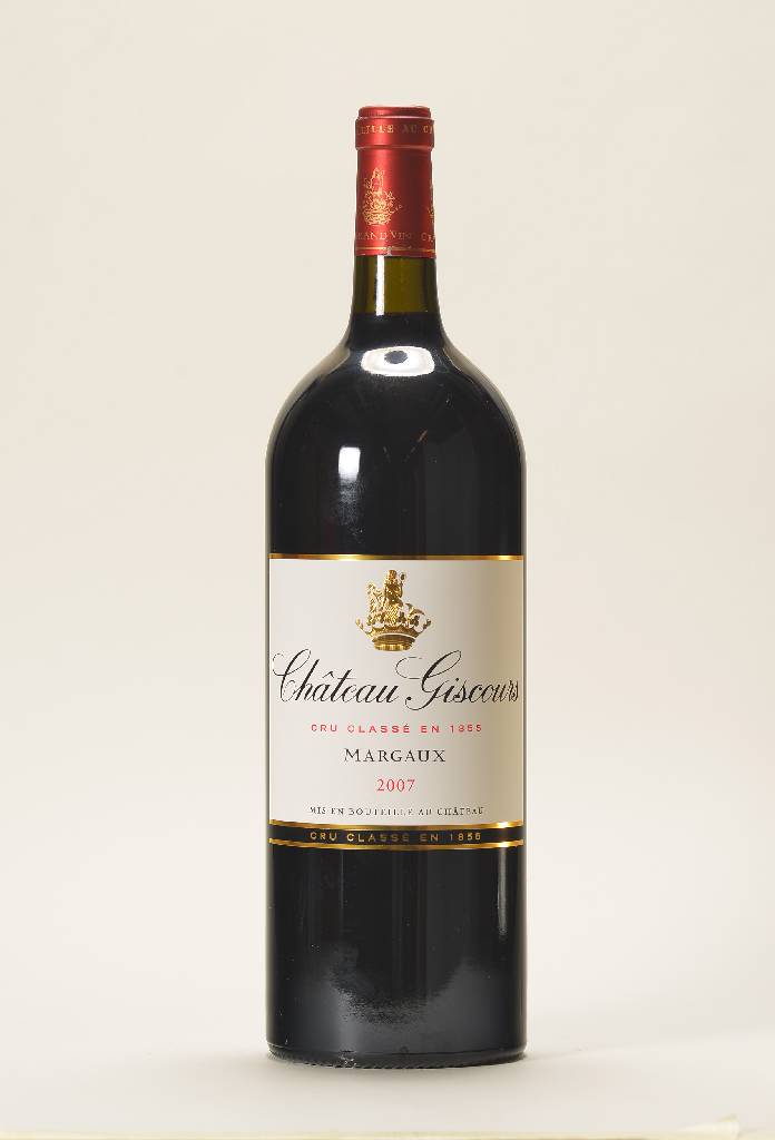 6 Magnumflaschen 2007 Chateau Giscours, Margaux, Cru Classe, into neck, je ca. 1,5 l, unverkostet, in Originalholzkiste, sehr guter ...
