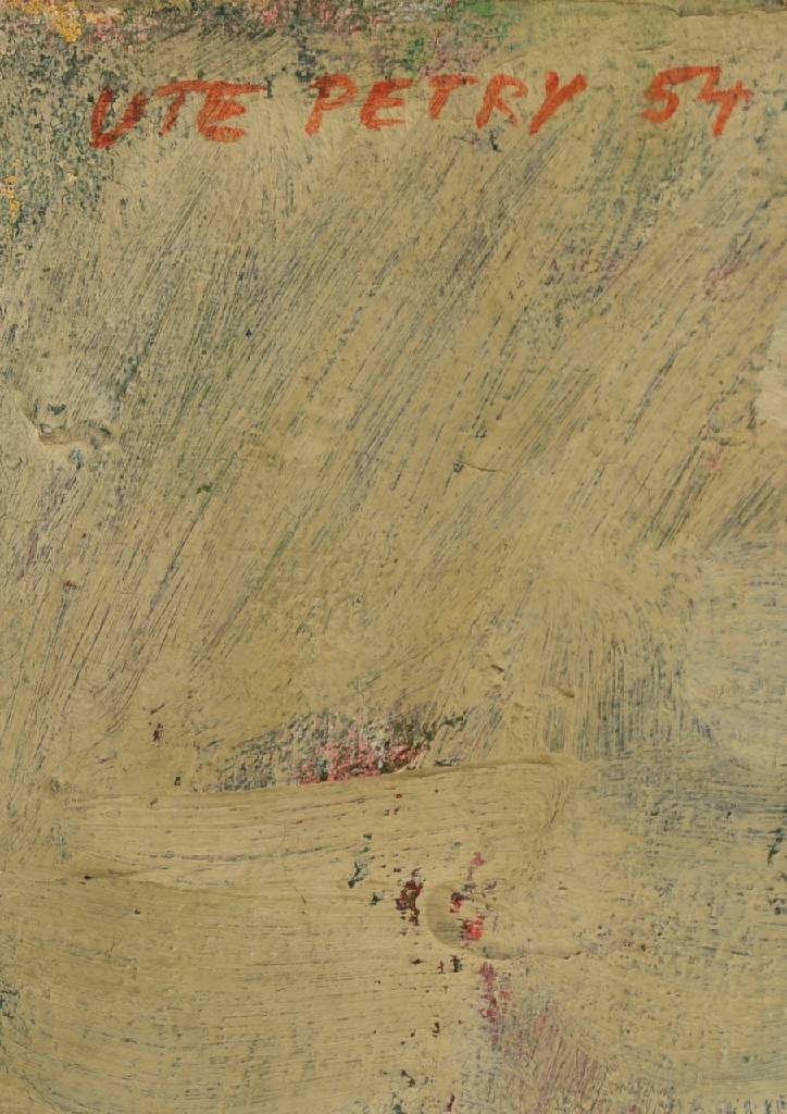 Detail a: Ute Petry, 1925 Ludwigshafen - 2009, Porträt, Öl/Lwd, links oben signiert und datiert 54, ca. 65.5x46.5 cm, Rahmen