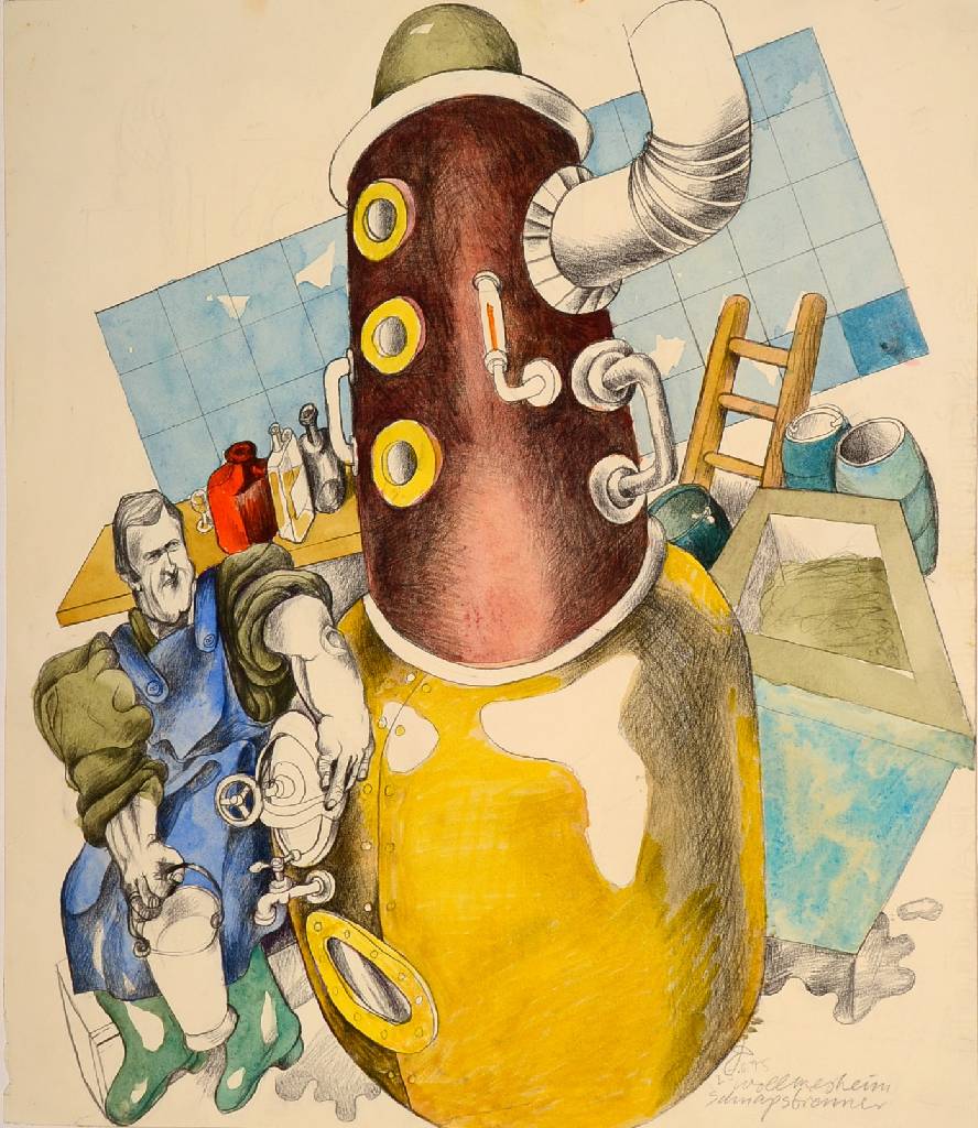 Detail a: Eberhard Dänzer, 1935 Göttingen-2008 Karlsruhe, Studium an den Akademien München und Karlsruhe bei u.a. Hubbuch, Emil Wachter und Ernst ...