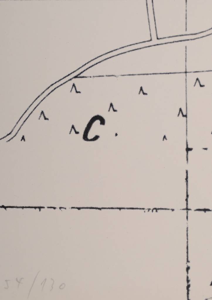 Detail a: Rune Mields, geb. 1935, Lithographie, signiert und nummeriert 54/130, datiert 1971, Blattgr. ca. 81,5x60 cm