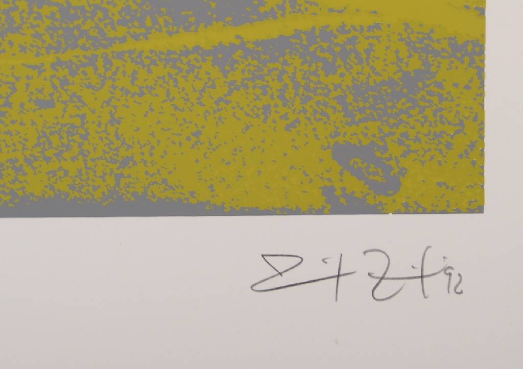 Detail a: Unbekannter zeitgenössischer Künstler, Konvolut aus zwei Siebdrucken, je unleserlich signiert und nummeriert 17/300 bzw. 226/300, je betitelt, je ...