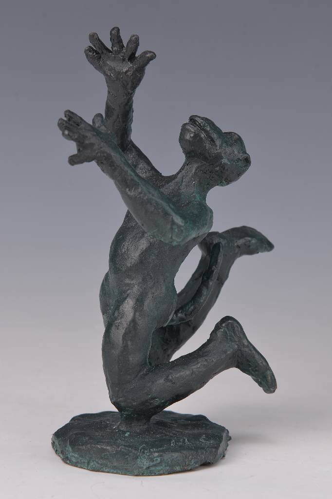 Jörg Immendorf, 1945-2007, Affe, Bronzeskulptur, 2006, auf der Plinthe signiert und nummeriert E.A., Gießerstempel Schmäke Düsseldorf, Auflage 12 ...