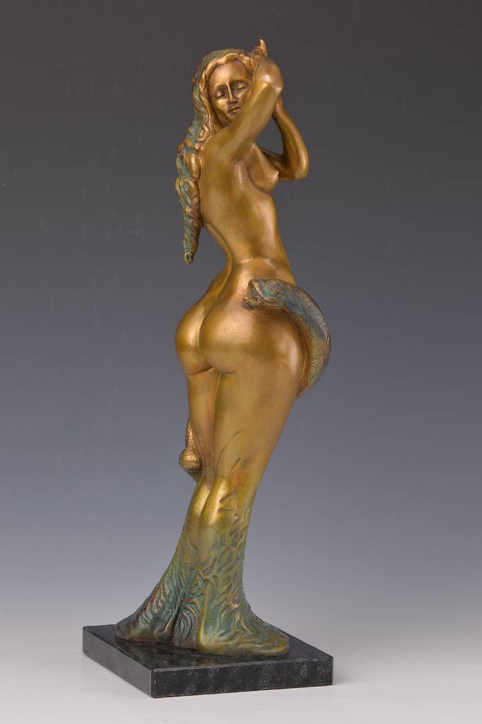 Ernst Fuchs, geb. 1930 Wien, Loth, Bronzeskulptur, signiert und nummeriert 4/500, H. ca. 43,5 cm