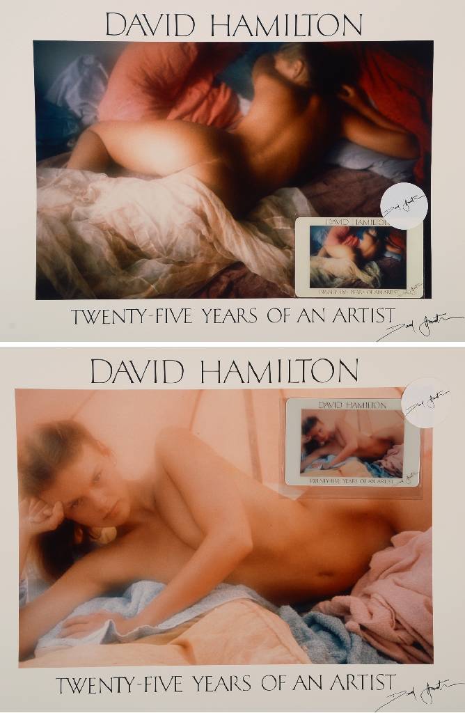 David Hamilton, geb. 1933, Konvolut aus 10 Fotografien mit Telefonkarten, drucksigniert und rückseitig alle nummeriert Auflage 10.000, je ca. ...
