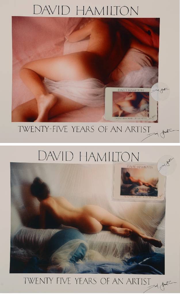 Detail b: David Hamilton, geb. 1933, Konvolut aus 10 Fotografien mit Telefonkarten, drucksigniert und rückseitig alle nummeriert Auflage 10.000, je ca. ...