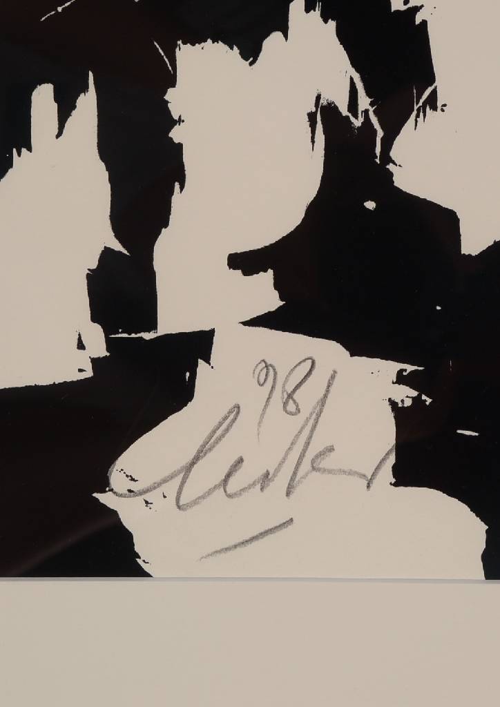 Detail a: Günther Uecker, geb. 1930, Holzschnitt auf dickem Arches Büttenpapier, aus der Mappe: Lichtungen, handsigniert und nummeriert 8/100, datiert 98, ...