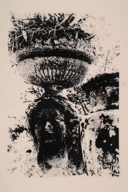 Günter Kunert (Texte) und Werner Krüger (Fotografie): Vicino's Liebe, zu Bildern von Bomarzo, Kassette mit 36 Abbildungen und Textheft, ...