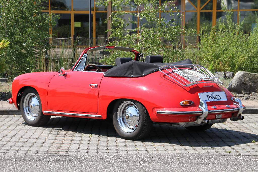 Detail b: Porsche 356 B Super 90 Cabriolet, EZ 07.1963, 1. Hand (in Deutschland), Laufleistung ca. 84.707 km abgelesen, 66 KW/ 90 PS, TÜV bis 07.2017, 1997 ...