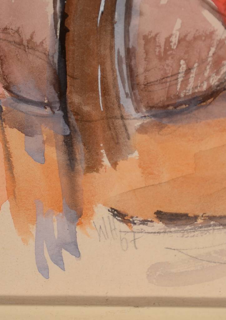 Detail a: Werner Holz, 1948 Grünstadt-1991 Ludwigshafen, Studium an der Fachhochschule für Grafik in Mainz, der grafischen Akademie München und der Freien ...