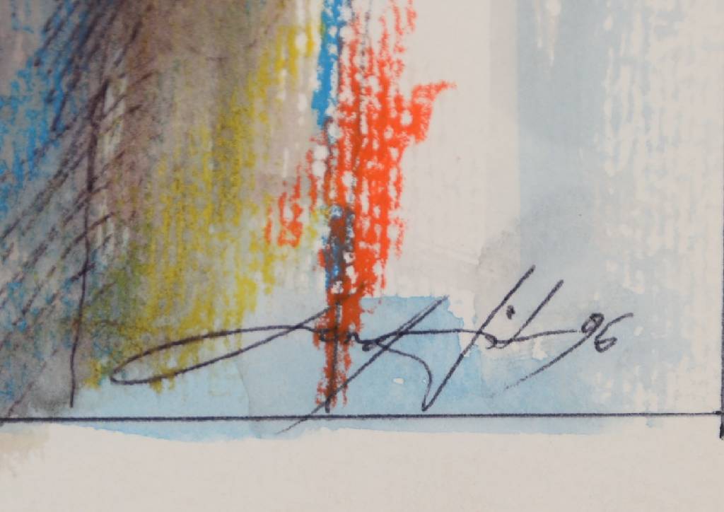 Detail d: Gerd Ditz, geb. 1941 Landau, 1955-58 Lehre als Plakatmaler in Ludwigshafen, 1958-62 Studium der Malerei an der Freien Akademie Mannheim, seit 1965 ...