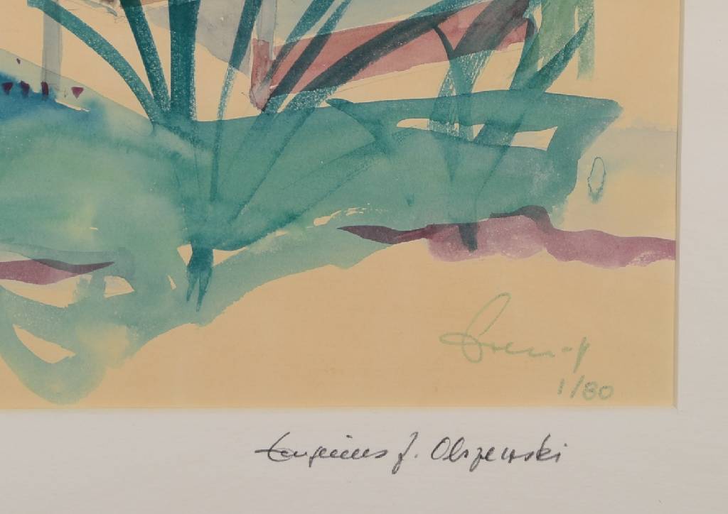 Detail a: Eugeniusz Zygfryd Olszewski, 1924-2011, urspr. Architekt, 1980 Übersiedlung nach Italien, mehrere Ausstellungen als Maler in der Schweiz und ...