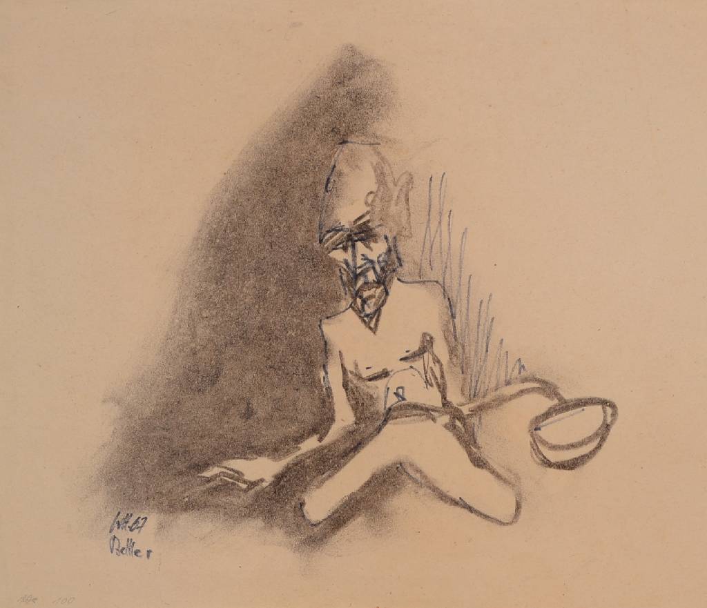 Detail b: Werner Holz, 1948 Grünstadt-1991 Ludwigshafen, Studium an der Fachhochschule für Grafik in Mainz, der grafischen Akademie München und der Freien ...