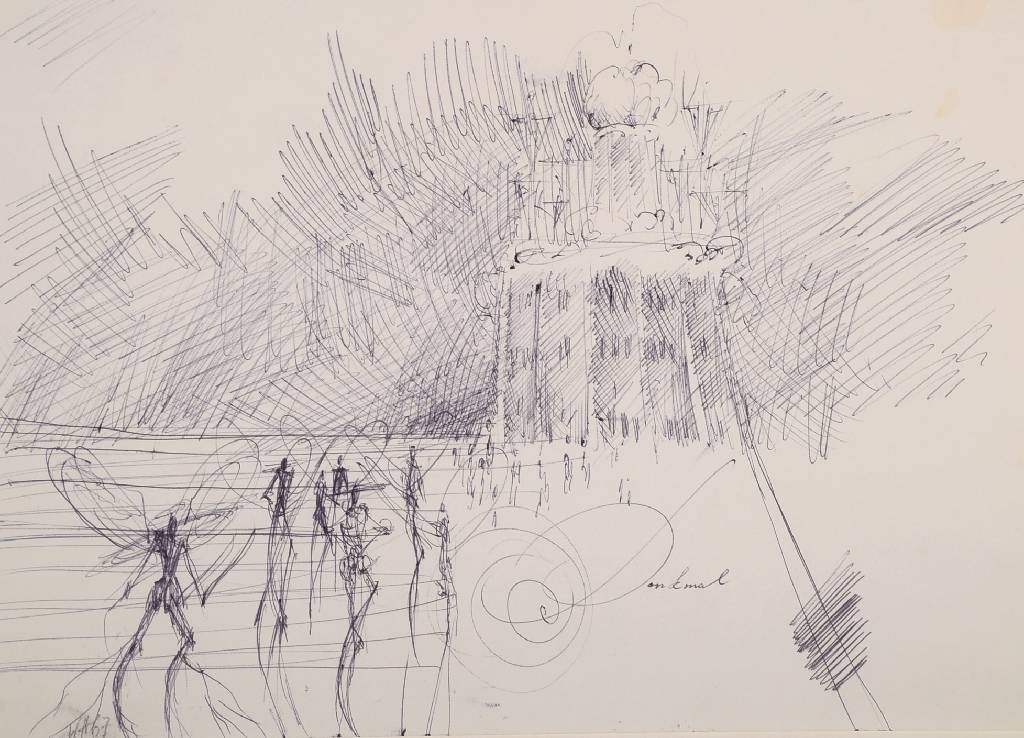Detail c: Werner Holz, 1948 Grünstadt-1991 Ludwigshafen, Studium an der Fachhochschule für Grafik in Mainz, der grafischen Akademie München und der Freien ...