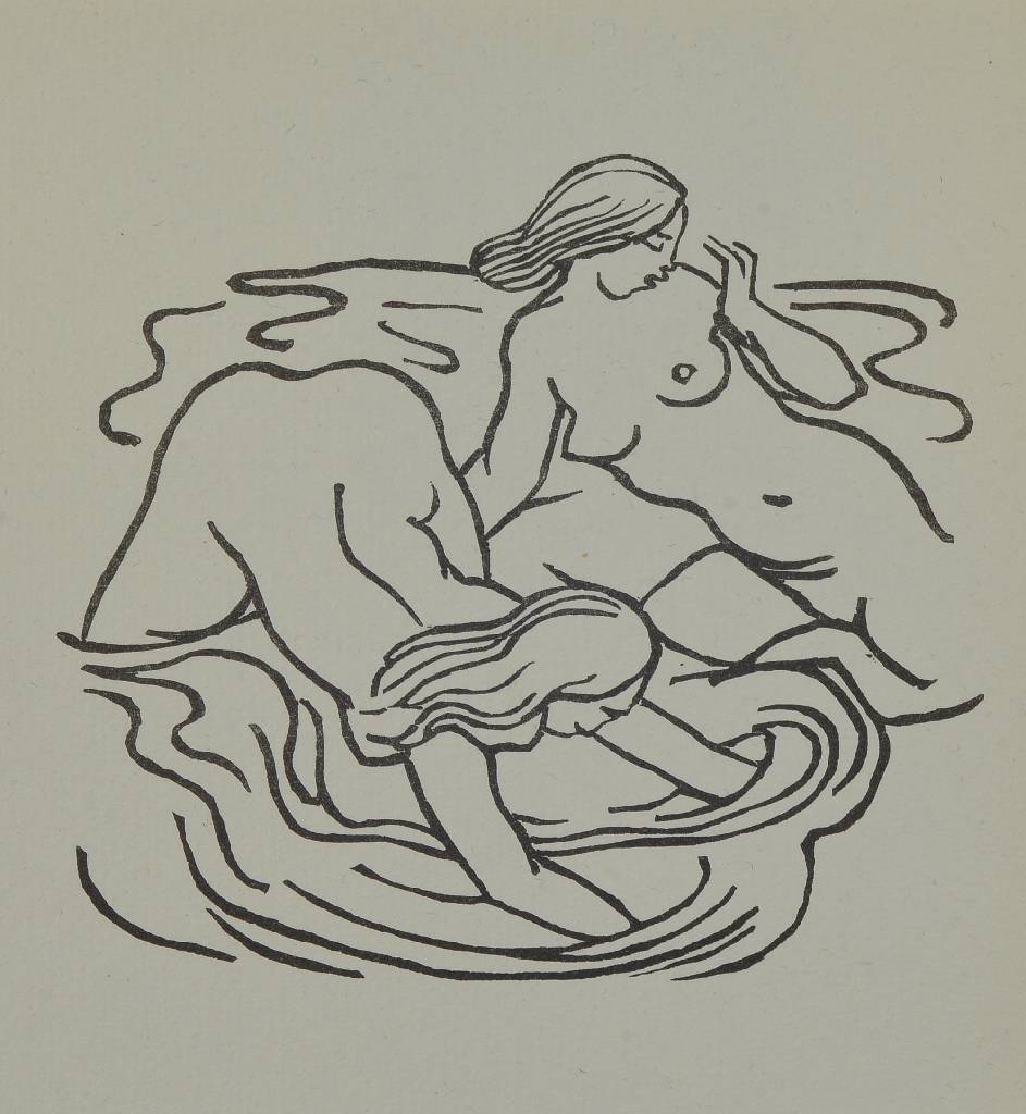 Aristide Maillol, 1861-1944, Konvolut aus fünf Holzschnitten, "Carmina", aus: Odes d´Orace, Auflage 50 Exemplare der Vorzugsausgabe, ...