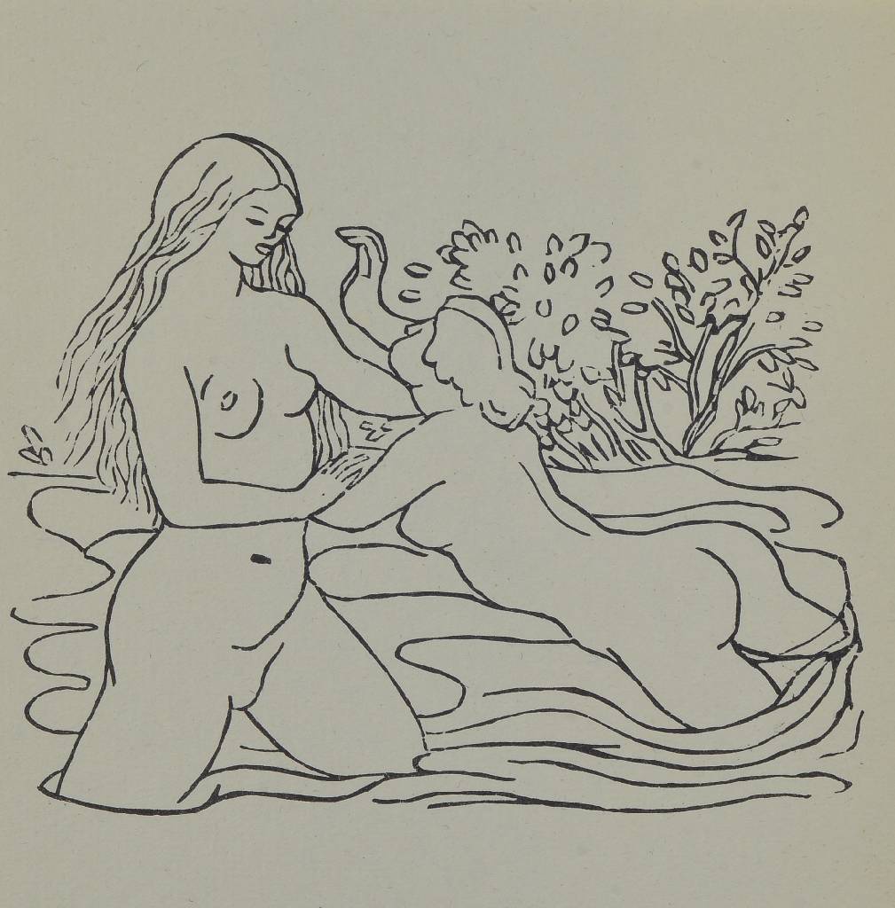 Detail a: Aristide Maillol, 1861-1944, Konvolut aus fünf Holzschnitten, "Carmina", aus: Odes d´Orace, Auflage 50 Exemplare der Vorzugsausgabe, ...