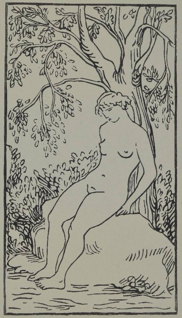 Detail d: Aristide Maillol, 1861-1944, Konvolut aus fünf Holzschnitten, "Carmina", aus: Odes d´Orace, Auflage 50 Exemplare der Vorzugsausgabe, ...