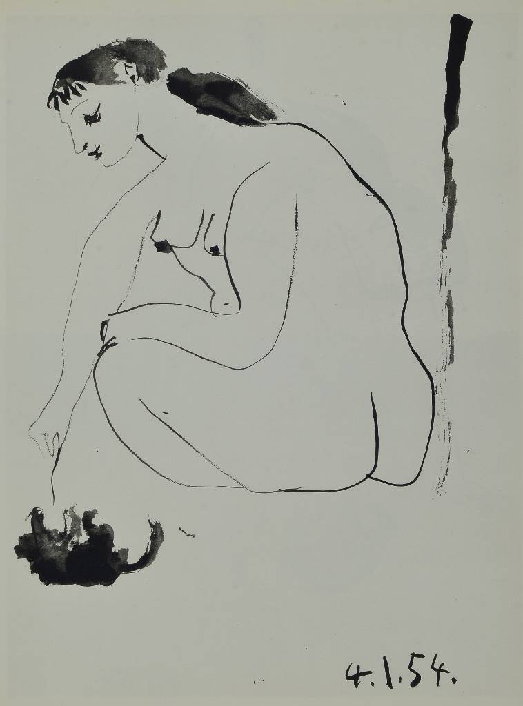Detail a: Pablo Picasso, 1881-1973, Konvolut aus vier Heliogravure aus: Picasso and the Human Comedy, Draeger Frères Verve, Paris 1954, Blattgr. ca. 26,5x35 ...