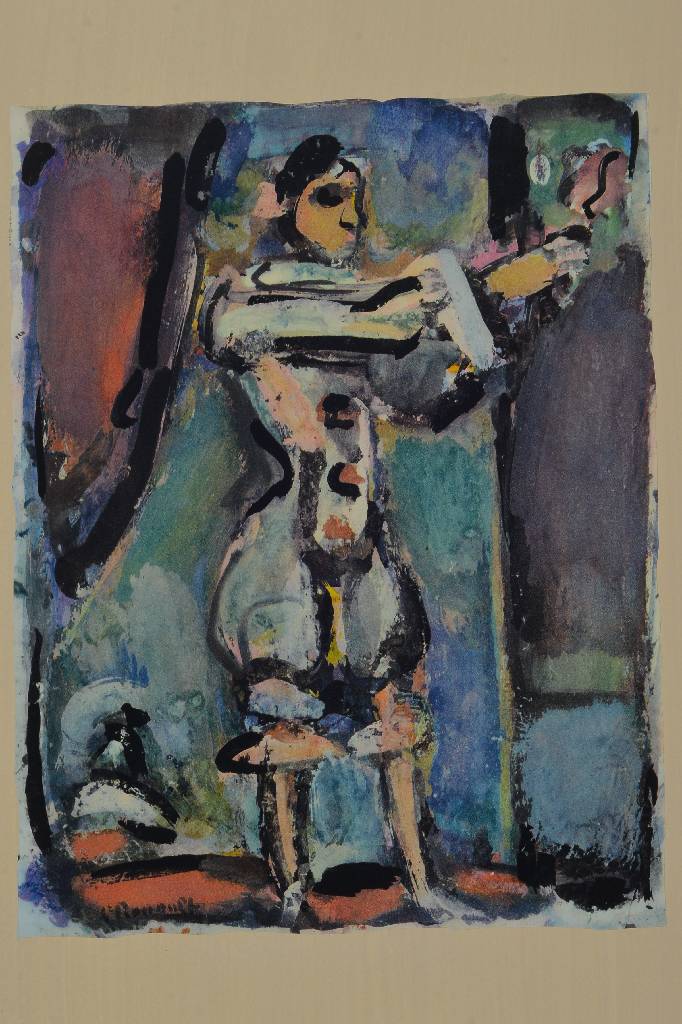 Detail a: Georges Rouault, 1871-1958, Konvolut aus zwei Farblithographien auf Velin d´Arches, "Pierrot blanc" und "Pierrot noir", WVZ ...