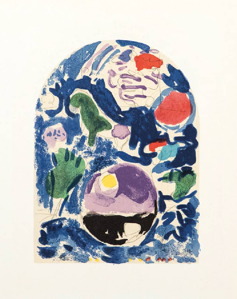 Marc Chagall, 1887-1985, Konvolut aus vier Farblithographien, Jerusalemer Fenster, aus: Glasmalereien für Jerusalem, A. Sauret, Mourlot Paris 1962, ...