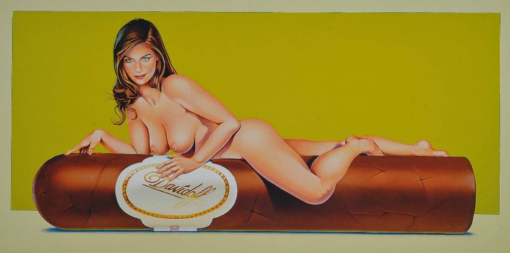 Mel Ramos, geb. 1935 Sacramento, Konvolut aus zwei Farboffsets, Hav-a-Havanna 6 und Hav-a-Havanna 37, nach den Originalen, New York 2004, Blattgr. ...