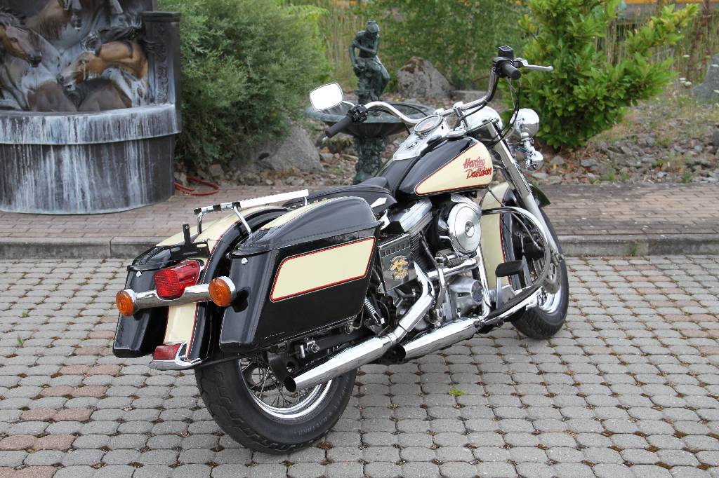 Detail a: Harley Davidson FXWG, EZ 05.1991, 2.Hand, Laufleistung ca. 24.000 km, 33 KW/ 45 PS, TÜV bis 12.2016, 4-Gang Schaltgetriebe, schwarz/beige mit rotem ...