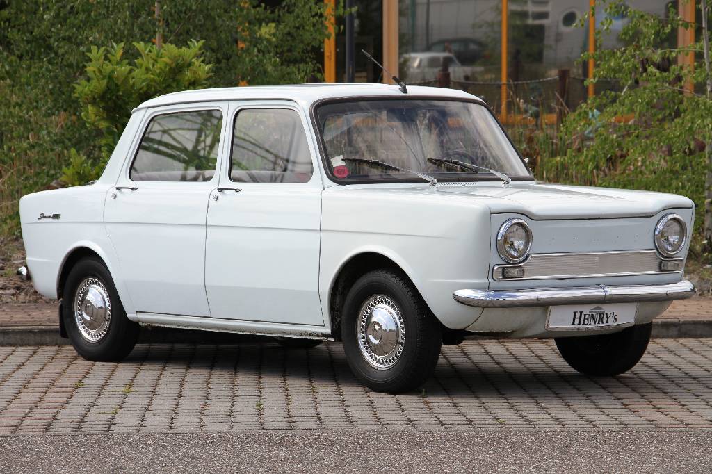 Simca 1000 Automatique, EZ 1962, Laufleistung 30.100 km abgelesen, 29 kW/ 40 PS, Automatikgetriebe (sehr selten), weiß, Kunstleder zweifarbig ...