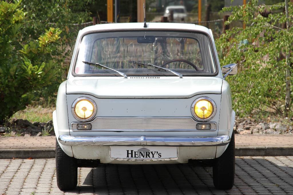 Detail a: Simca 1000 Automatique, EZ 1962, Laufleistung 30.100 km abgelesen, 29 kW/ 40 PS, Automatikgetriebe (sehr selten), weiß, Kunstleder zweifarbig ...
