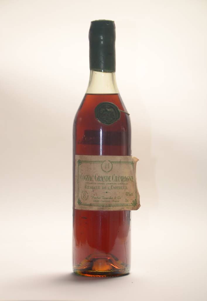 1 Flasche Maison Peuchet Tissandier & Cie, Cognac Grand Champagne, Reserve de L'Empereur,Abstand zur Kapsel: ca. 2,3 cm, ca. 70 cl, unverkostet, ...